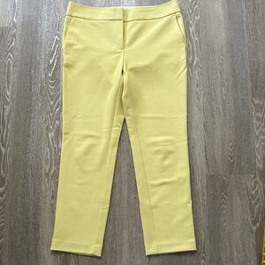 LOFT Marisa Yellow Ankle Pants